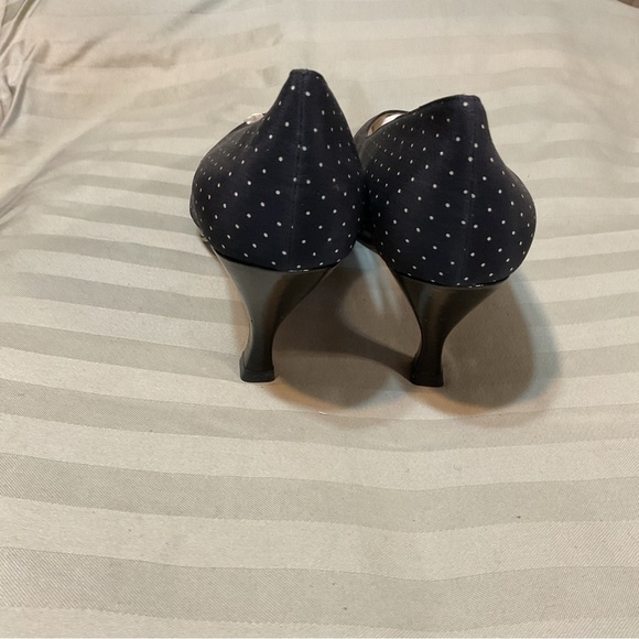Sesto Meucci of Florence Black & White Polka Dot Heels - Picture 4 of 8
